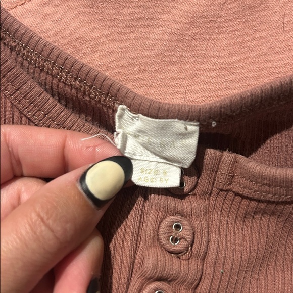 Kids Long Sleeve Henley Shirt - Dusk - Picture 5 of 5